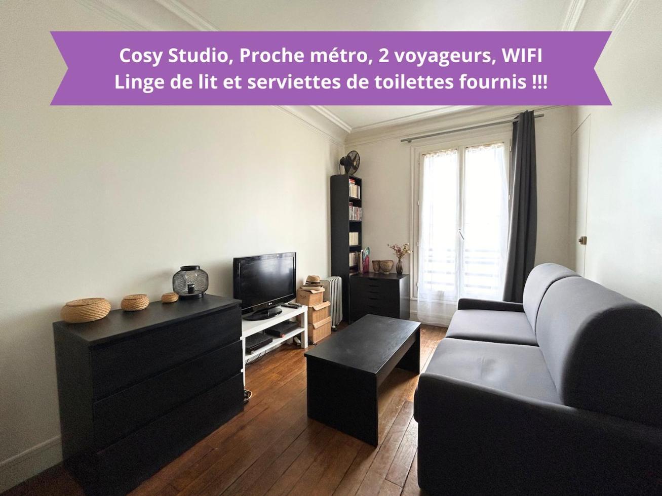 Cosy Studio - Proche Metro - 2 Voyageurs Apartment Левалоа-Пере Екстериор снимка